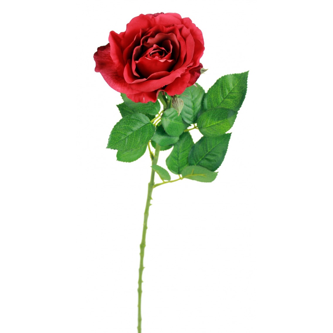 Rose rouge artificielle