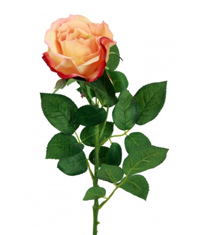 Rose orange artificielle