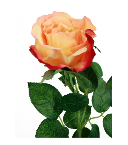 Rose orange artificielle