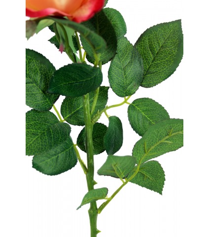 Rose orange artificielle