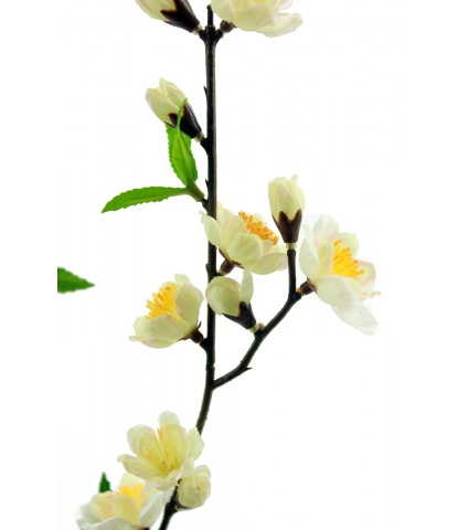 Branchette de cerisier artificiel blanc