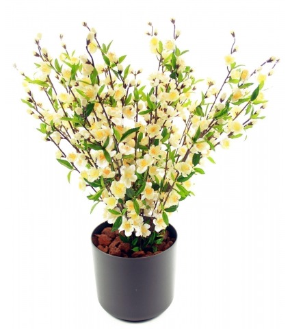 Branchette de cerisier artificiel blanc