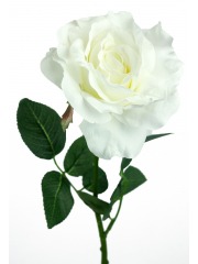 Rose artificielle blanche georgia