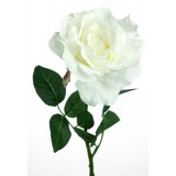 Rose artificielle blanche georgia