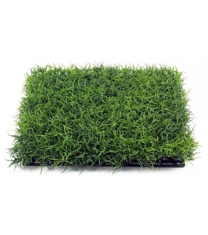 Gazon fin artificiel en plaque