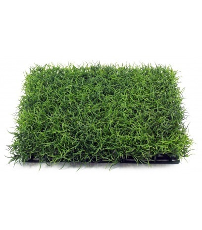 Gazon fin artificiel en plaque