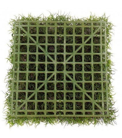 Gazon fin artificiel en plaque