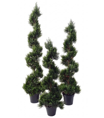 Cyprès artificiel spirale large