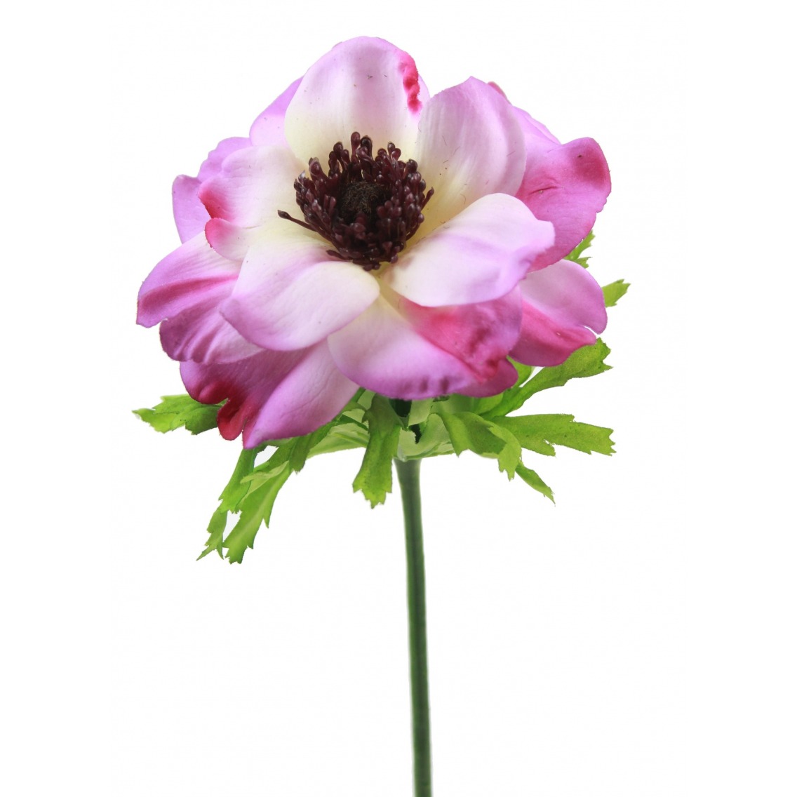 Fleur anémone artificielle parme 35 cm - Anémones artificielles -  Artiplantes