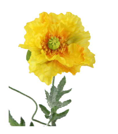 Coquelicot artificiel jaune