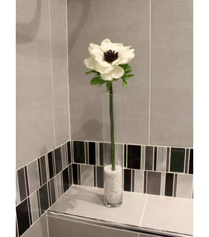 Anémone artificielle blanche