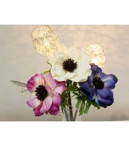 Anémone artificielle violette