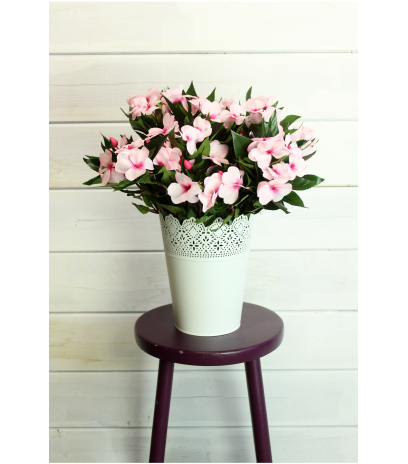 Balsamine artificielle rose