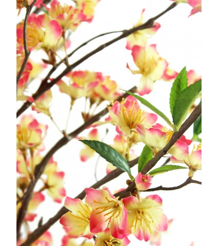 Cerisier artificiel blanc et rose