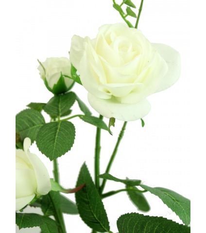 Rose artificielle blanche Margaux