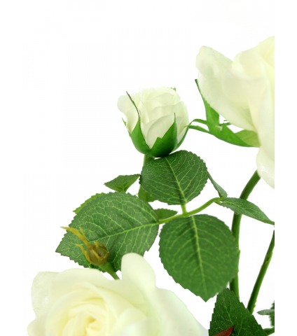 Rose artificielle blanche Margaux