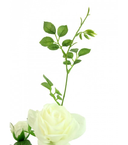 Rose artificielle blanche Margaux