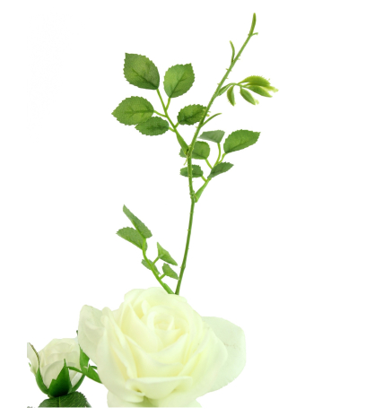 Rose artificielle blanche Margaux
