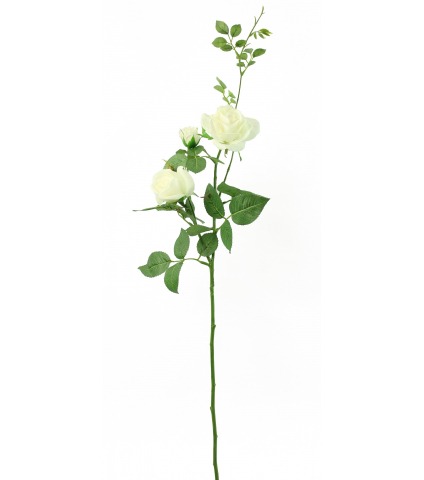 Rose artificielle blanche Margaux