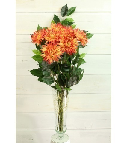 Fleur de gerbera rouge artificielle