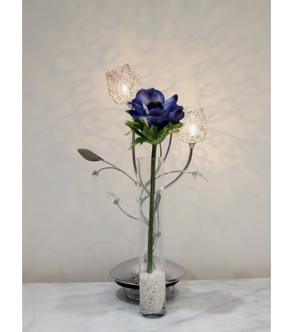 Anémone artificielle bleue