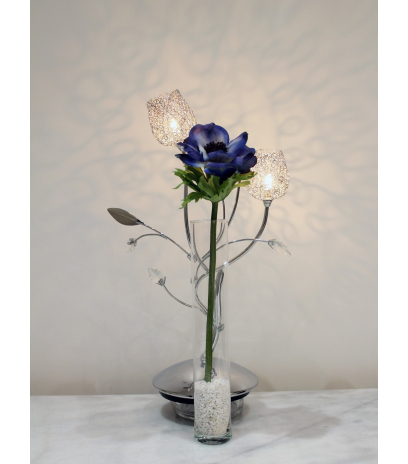 Anémone artificielle bleue