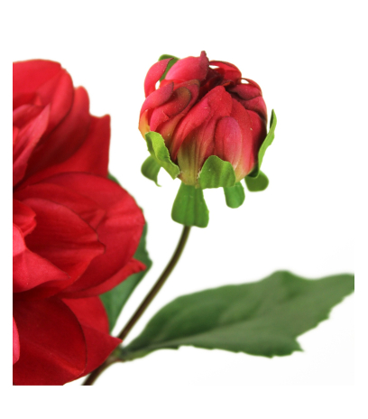 Dahlia artificiel rubis