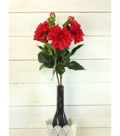 Dahlia artificiel rubis
