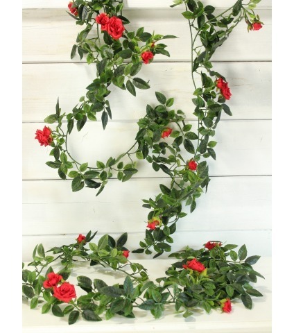 Guirlande de roses artificielles