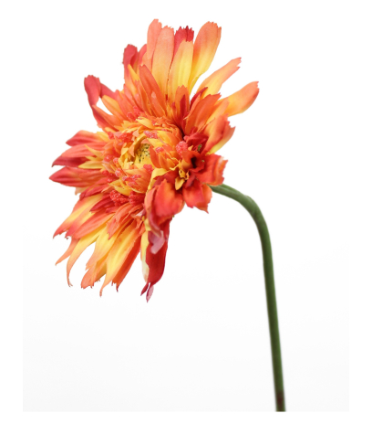 Fleur de gerbera rouge artificielle