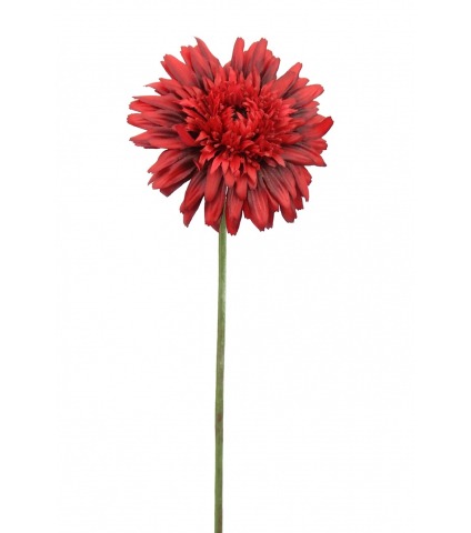 Fleur de gerbera rouge artificielle