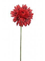 Fleur de gerbera rouge artificielle