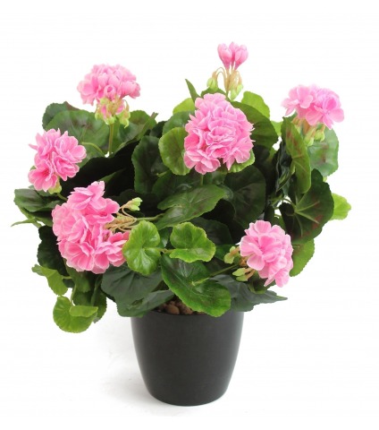 Grand géranium artificiel rose