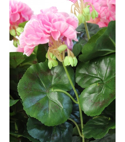 Grand géranium artificiel rose