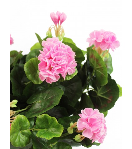 Grand géranium artificiel rose