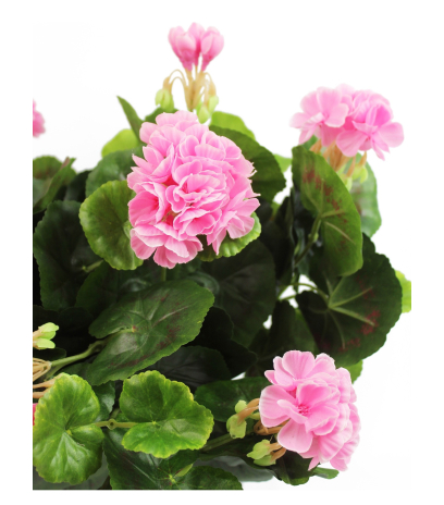 Grand géranium artificiel rose