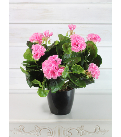Grand géranium artificiel rose