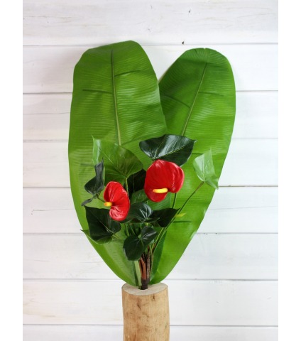 Feuille de bananier artificielle