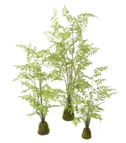 Fougère artificielle pot déco résine