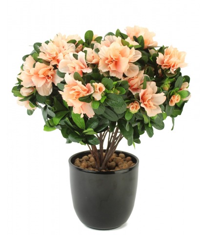 Azalée artificielle saumon
