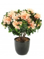 Azalée artificielle saumon