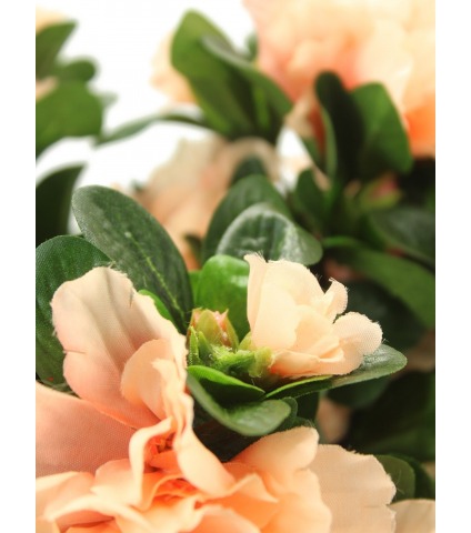 Azalée artificielle saumon