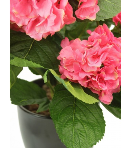 Hortensia artificiel rouge