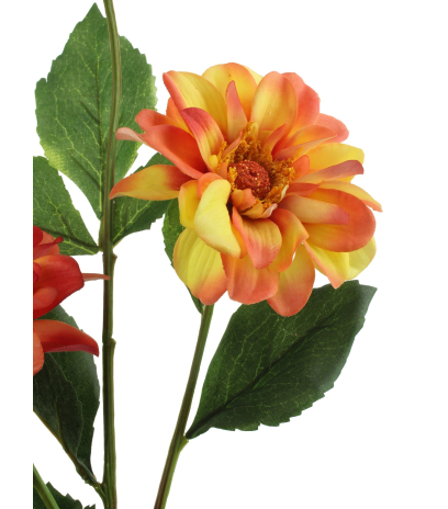 Dahlia artificiel corail
