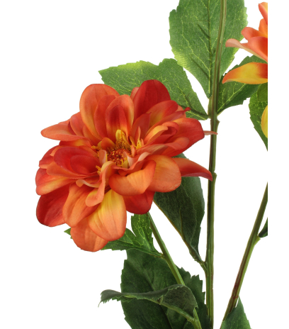 Dahlia artificiel corail