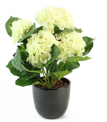Hortensia artificiel blanc