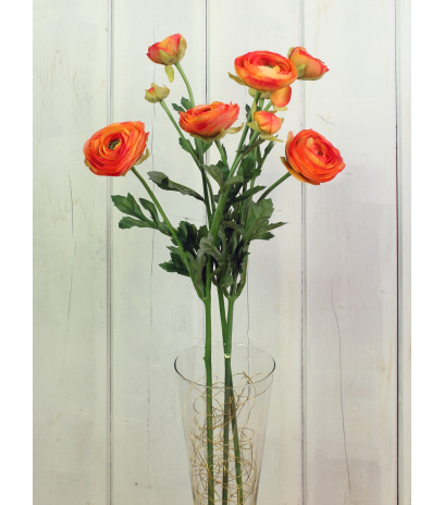 Renoncule artificielle orange