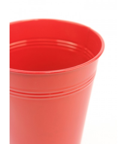 Pot en zinc rouge