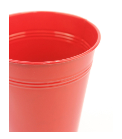 Pot en zinc rouge