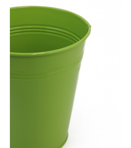 Pot en zinc vert